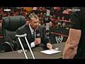 WWE : Monday night RAW : Bret &#039;Hit man&#039; Hart and Vince McMahon sign a contract for WM26(with Stone Cold Steve Austin)(15/03/2010).