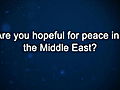 Curiosity: Elie Wiesel: On Peace in the Middle East