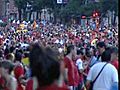 Baño de multitudes de la Selección Española