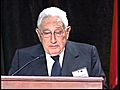 Henry Kissinger introduces Hu Jintao