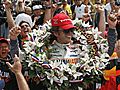 Wheldon wins Indy 500 when leader crashes