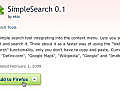 Simple search in Firefox