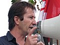 Steve Jolly at anti-NT Intervention Protest - Melbourne,  13 Feb 2010