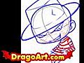 How to draw chibi Freddy Krueger,  step by step