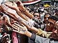 Prayers and protests on the streets of Yemen