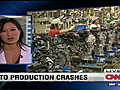 Japanese auto production crashes