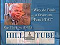 Why Do Bush a Favor on Peru FTA?