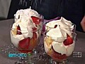 Strawberry lemon and mascarpone trifle