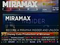 Disney Cuts Production At Miramax
