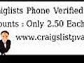 How to Make Unlimited Craigslist Phone Verified Accounts