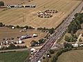 Reuzenfiets in het Franse akkerland