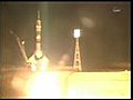 Raw Video:Russian rocket blasts off for ISS