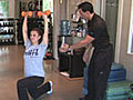 Thinner Tighs,  Tighter Tummy: Overhead Lunge