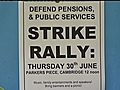 Public sector workers walk out