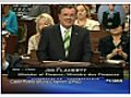 Canadian House of Commons Finance Minister Jim Flaherty Budget Speech