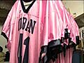 High School Team Sports Pink Jerseys for Cancer