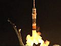 On Camera: Crew Blasts Off For ISS