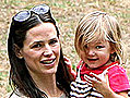 Jen Garner Cheers at Daughter’s Soccer Game