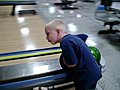 Caden bowling!