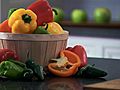 Cutting and Seeding Peppers