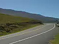Royalty Free Stock Video HD Footage Winding Road on Haleakala Crater in Maui,  Hawaii