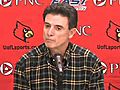 Rick Pitino’s Jan. 11,  2011 press conference