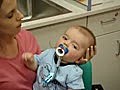 8-month-old deaf baby hears mom for first time [napkins required]