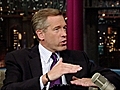 David Letterman - Brian Williams on Wall Street’s Free Fall