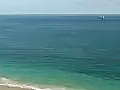 Royalty Free Stock Video HD Footage Fort Lauderdale Beach as Viewed from the 29th Floor of a Condo