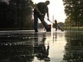 Respecting the fallen by cleaning the Vietnam War Memorial