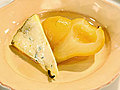 Poached Pears with Stilton