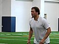 Stafford roars at workouts