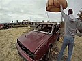 1000 Pound Pumpkin Smashes Car