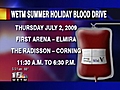 WETM Summer Holiday Blood Drive