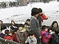 SOS plea for help from Japanese hospital roof