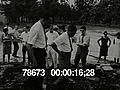 MLK EXAMINES RUBBLE OF BURNED CHURCH - HD