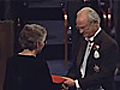 Françoise Barré-Sinoussi receives her Nobel Prize