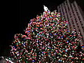 Royalty Free Stock Video HD Footage Christams Decorations at Rockefeller Center in New York City