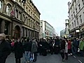 Excited fans wait for Justin Bieber arrival in Liverpool