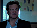 Speaking With Colin Firth