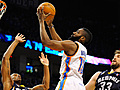 Harden,  Durant talk to the media after Game 2