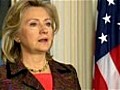 Hillary Clinton: &#039;We are not impressed by words - Gaddafi must leave&#039;