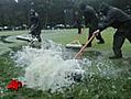 A U.S. Open Record Falls in the Rain