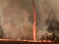 Fire tornados caught in Brazil