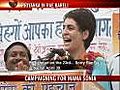 Priyanka campaigns for  Sonia