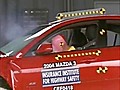 2005 Mazda Mazda3 IIHS Frontal Crash Test (Tested: 2004 Mazda 3 s 4-door)