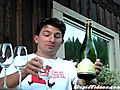 Opening A Champagne Bottle With A Glass