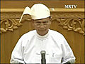 Myanmar military rule ends,  new president sworn in