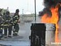 Brooklyn laundromat blaze