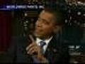 Obama Talks 'Lipstick,' 'Pigs' On Letterman